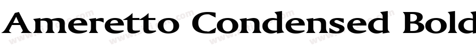 Ameretto Condensed Bold字体转换